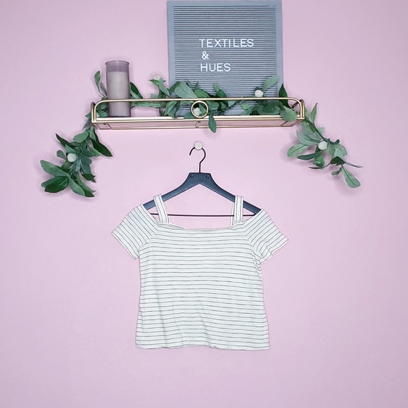 Madewell Cold-Shoulder Tee in Bellamy Stripe - Picture 15 of 15